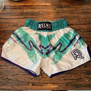 RSLNT brand Muay Thai Shorts Adult Size Small